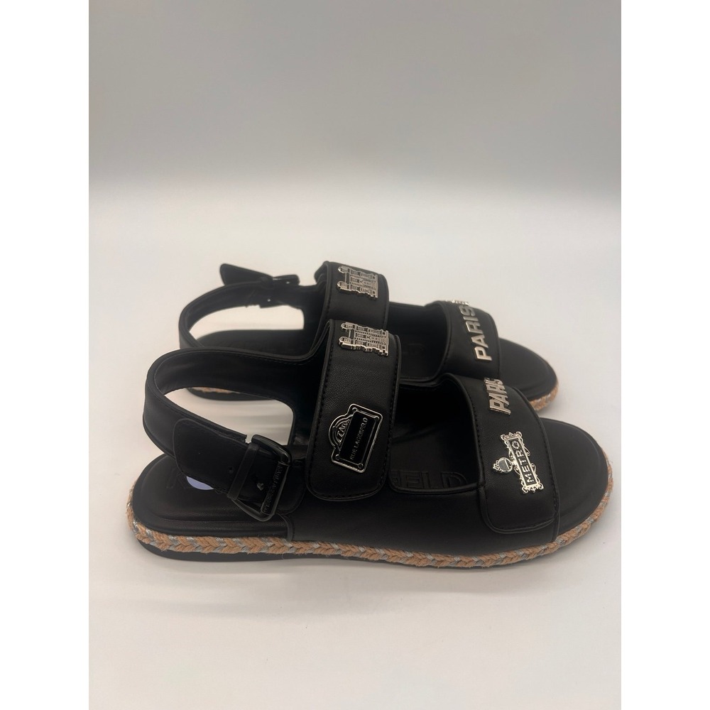 NEW Karl Lagerfeld Paris Slingback Sandals Charlay Rue Pins W9